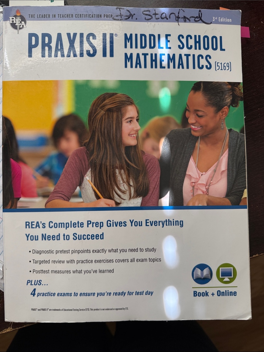 Middle School Mathematics Prep Book - White/Blue